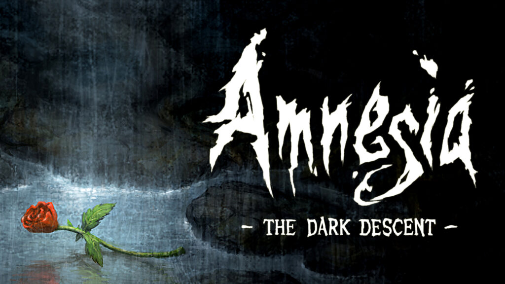 Capa do jogo Amnesia: The Dark Descent, um dos melhores jogos com história de terror psicológico, marcado por suspense e imersão intensa.