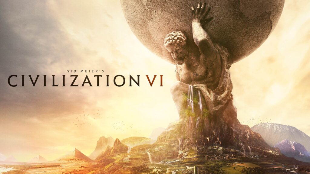 jogo Civilization VI, um dos melhores jogos com história estratégica, destacando construção de impérios e decisões históricas.