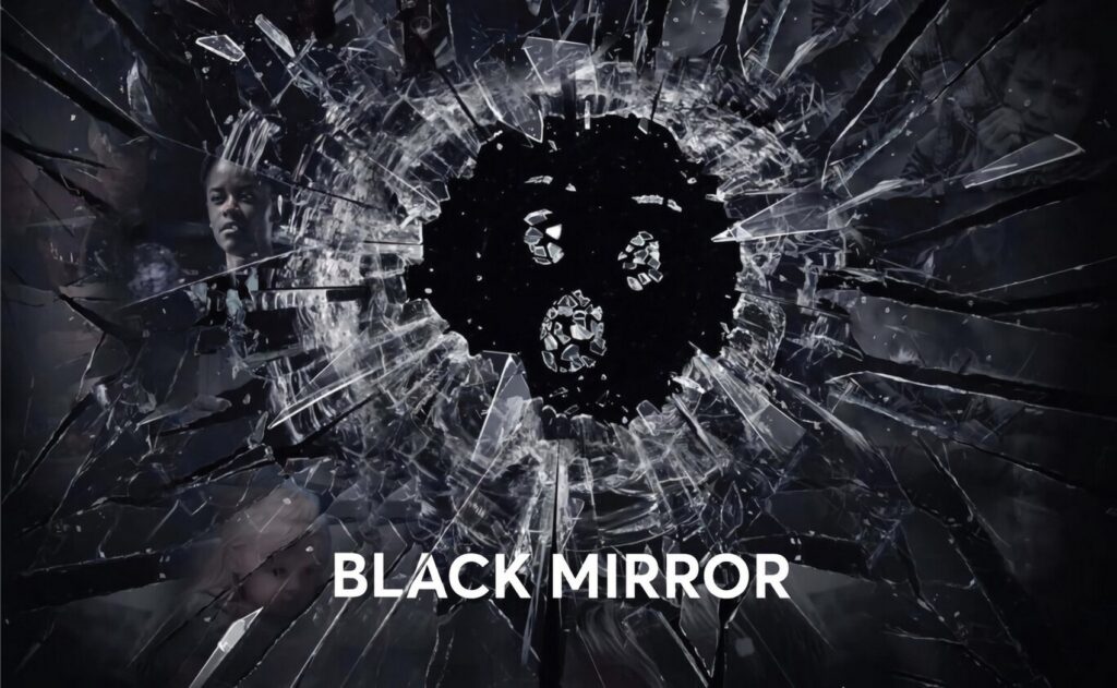 Capa da série Black Mirror, referência nos top 10 series de ficção científica e tecnologia