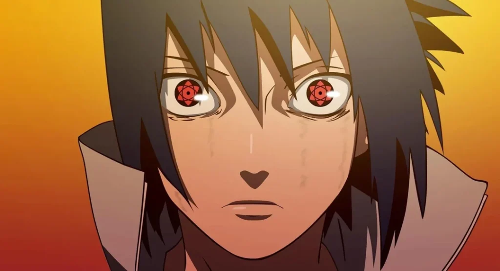 Sasuke com o Mangekyo Sharigan