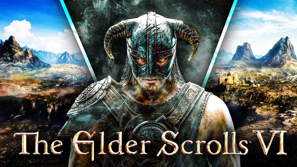 Arte conceitual de The Elder Scrolls VI mostrando paisagem fantástica
