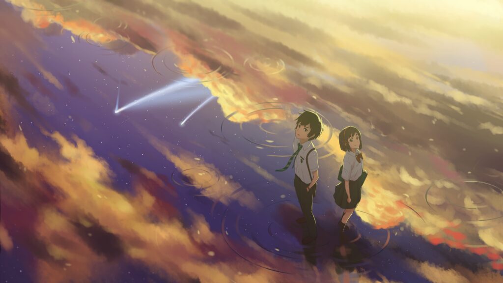 Mitsuha e Taki de Your Name (Kimi no Na wa)