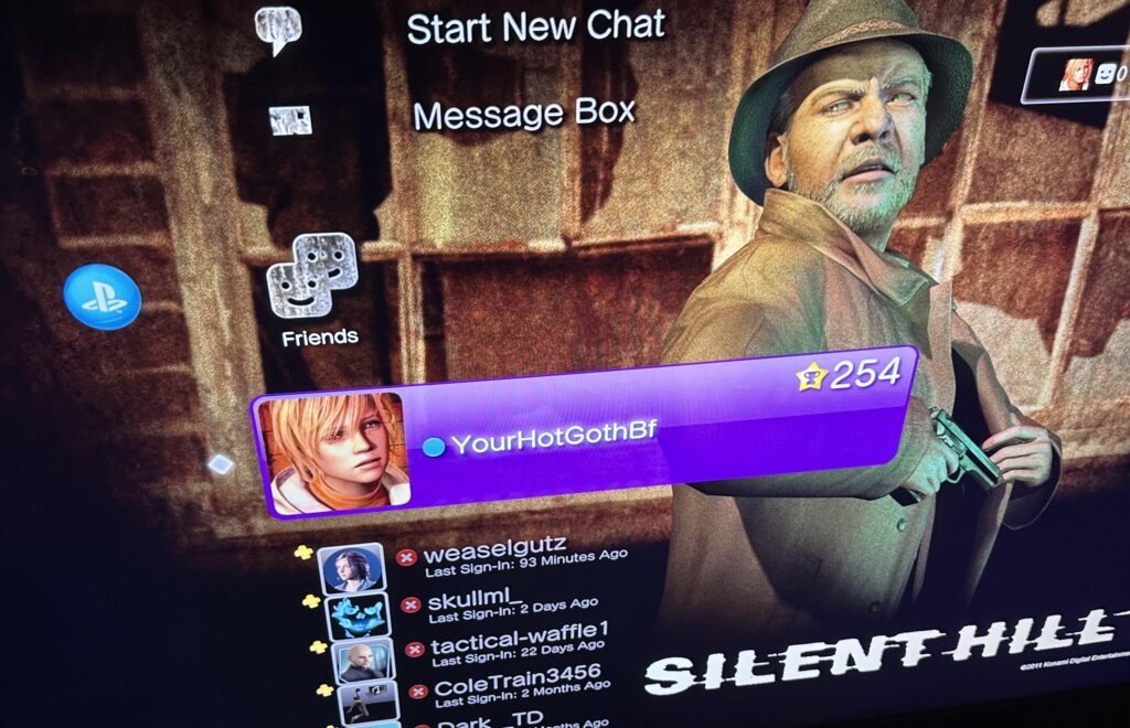Interface original da loja de avatares do PlayStation 3