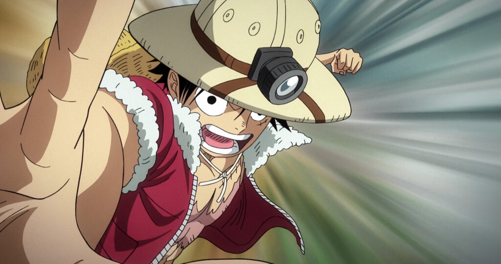 Luffy protagonista de One Piece um dos animes populares